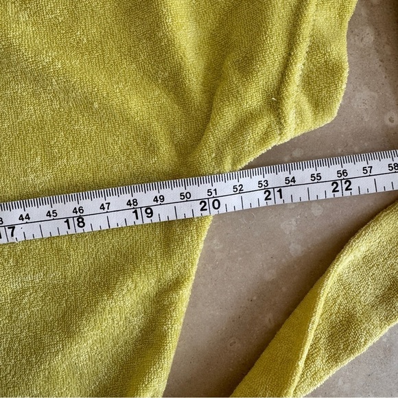 Andie Swim Yellow Short Sleeve Collar Button Up Shorts Romper Womens Size S - Picture 9 of 16